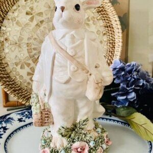 Rabbit Statue Rabbit Figurine Large Rabbit Nursery Decor Nursery Rabbit Figurine